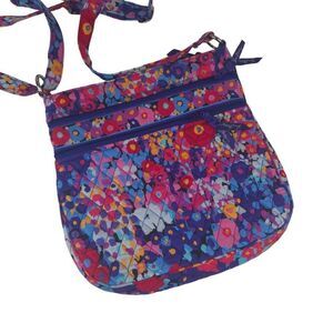 Vera Bradley Floral Quilted Impressionista Hipster Crossbody Bag Adjustable Stra